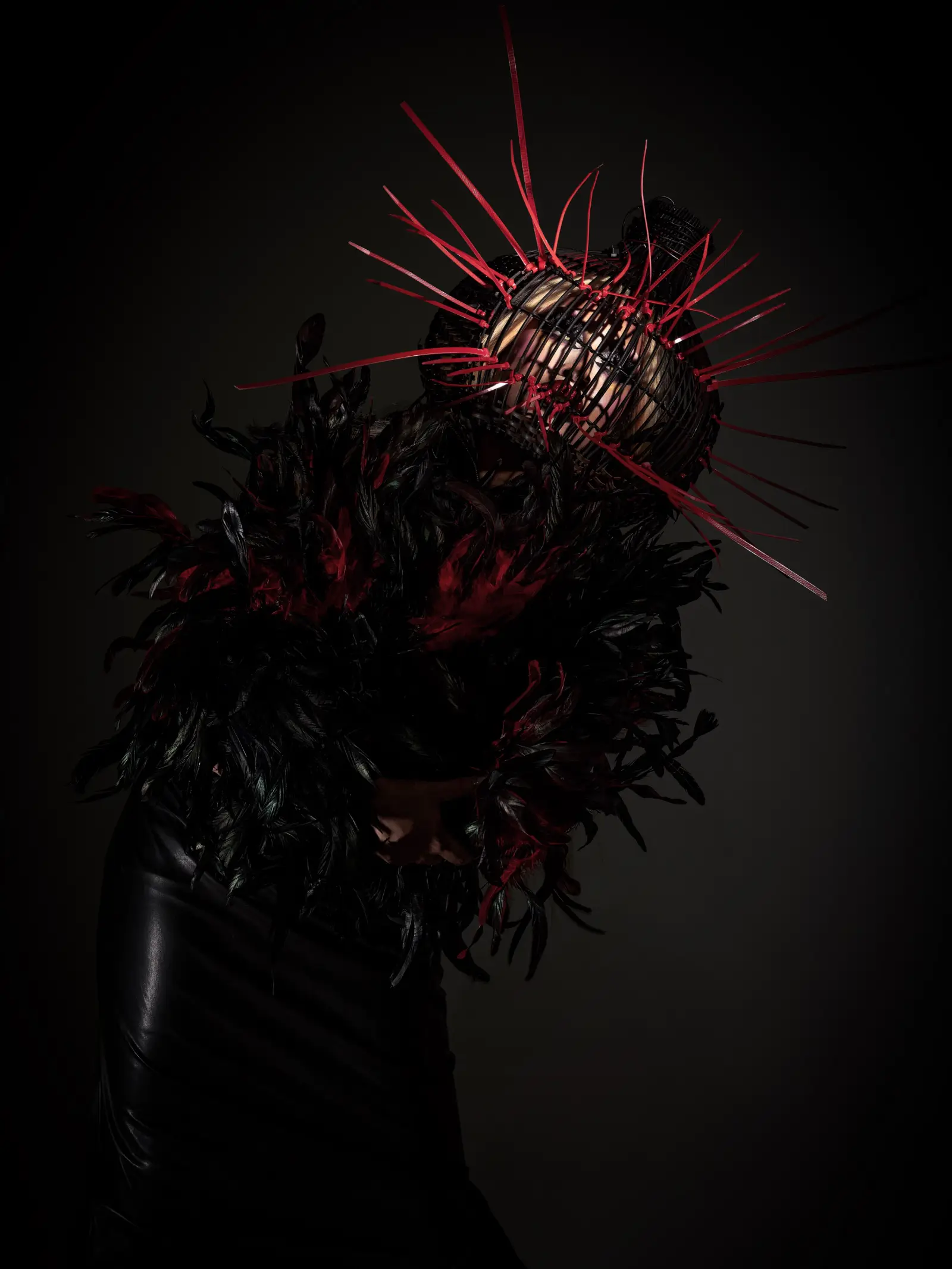 FKA Twink in feathered look